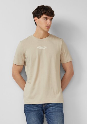 s.Oliver Shirt in Beige: voorkant