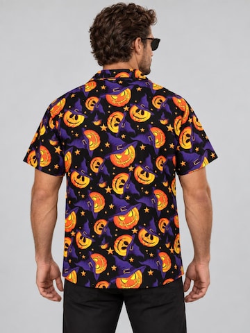 Maglietta 'Halloween Pumpkin Hat' di King Kameha in lilla