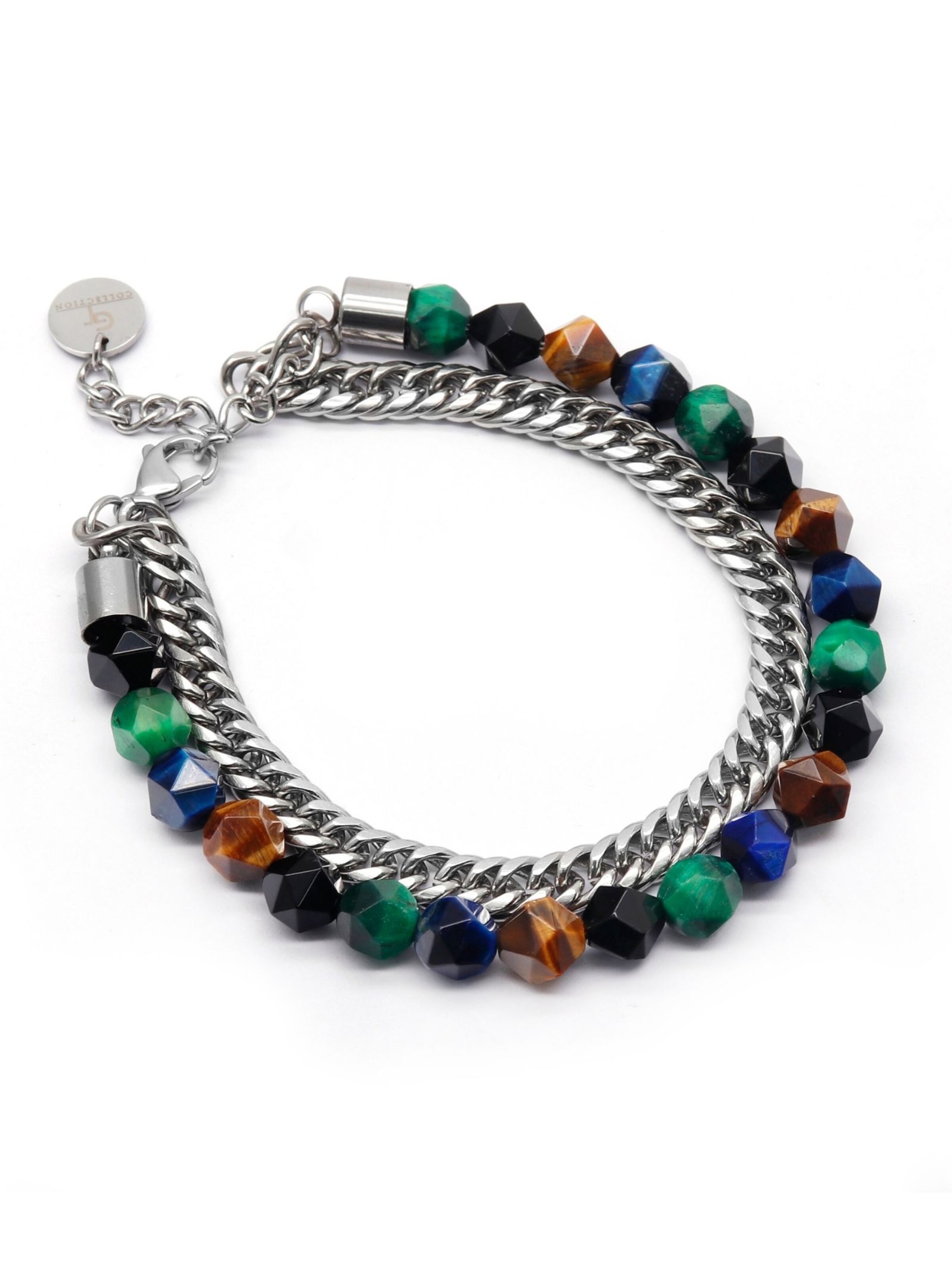 GT Collection Armbånd 'Faceted-Bead' i blandingsfarvet