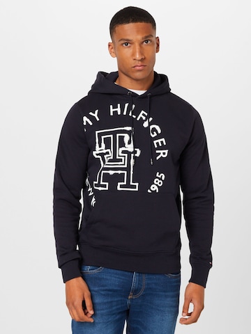 Sweat-shirt TOMMY HILFIGER en bleu : devant