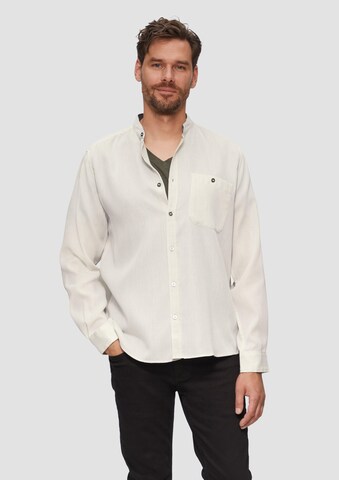 s.Oliver Regular fit Button Up Shirt in Beige: front