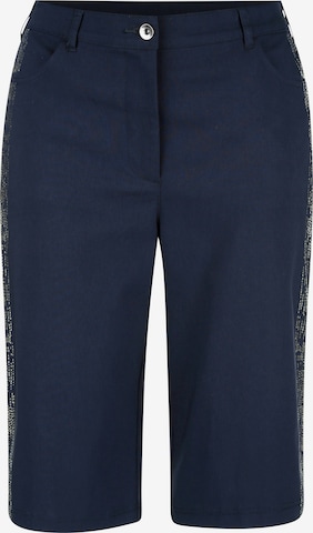 MIAMODA Loosefit Broek in Blauw: voorkant