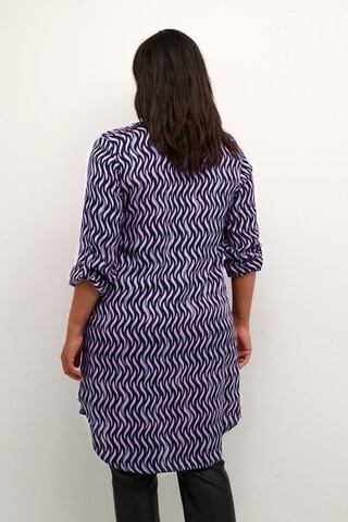 KAFFE CURVE Shirt Dress in Purple