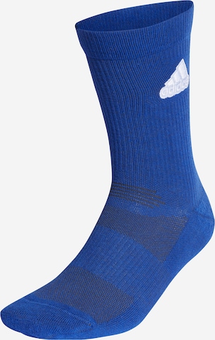 ADIDAS PERFORMANCE Athletic Socks in Blue: front