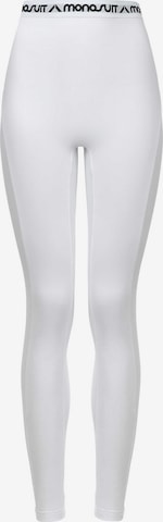 MONOSUIT Leggings 'SECOND SKIN' in Wit: voorkant