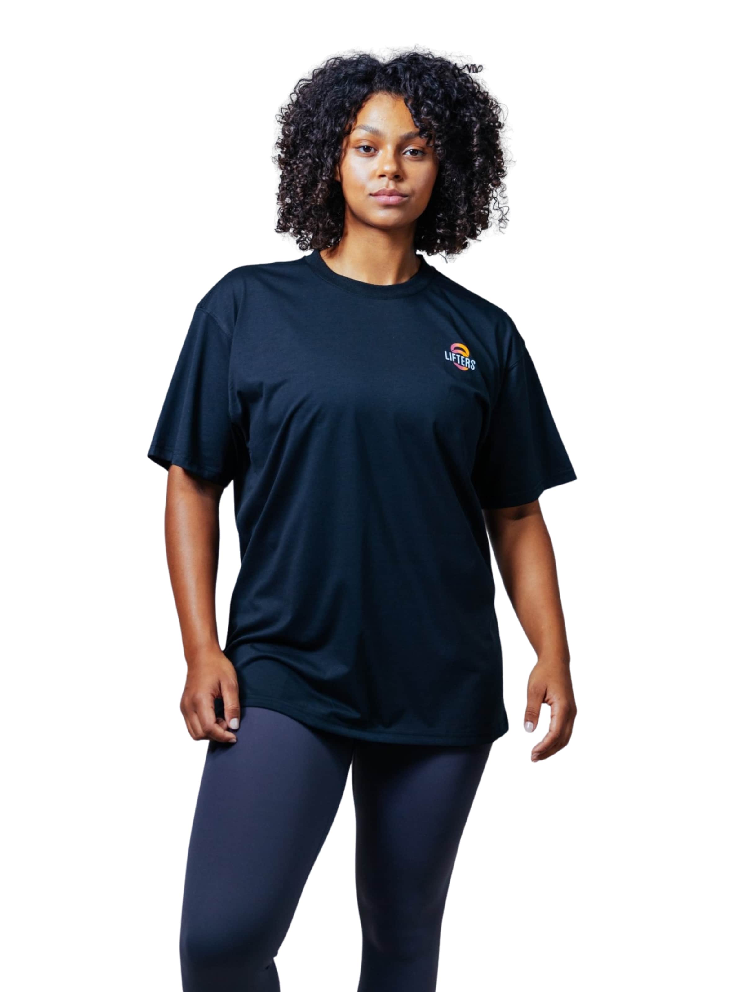 Lifters - Camiseta talla grande 'Street Oversize T-Shirt Unisex' en negro: frente