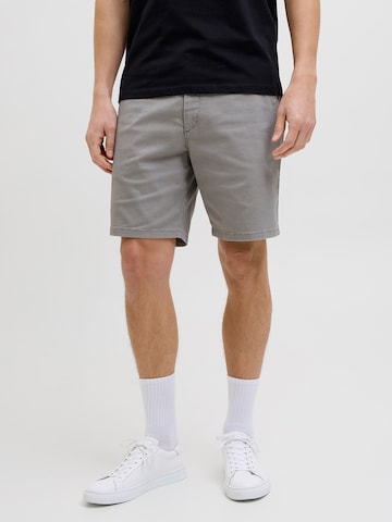regular Pantaloni chino 'JREBSHARP' di JJ Rebel in grigio: frontale