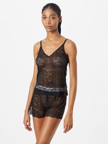 GUESS Short Pajama Set 'BELLE' in Black: front