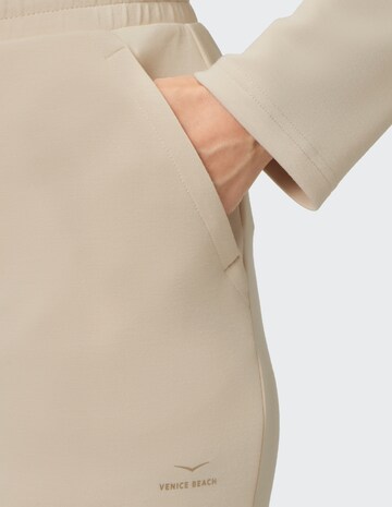 VENICE BEACH Slimfit Sporthose in Beige