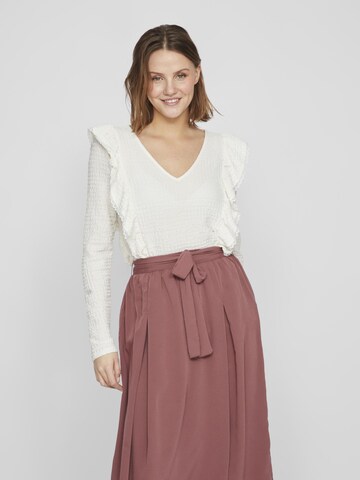 VILA Blouse in White: front