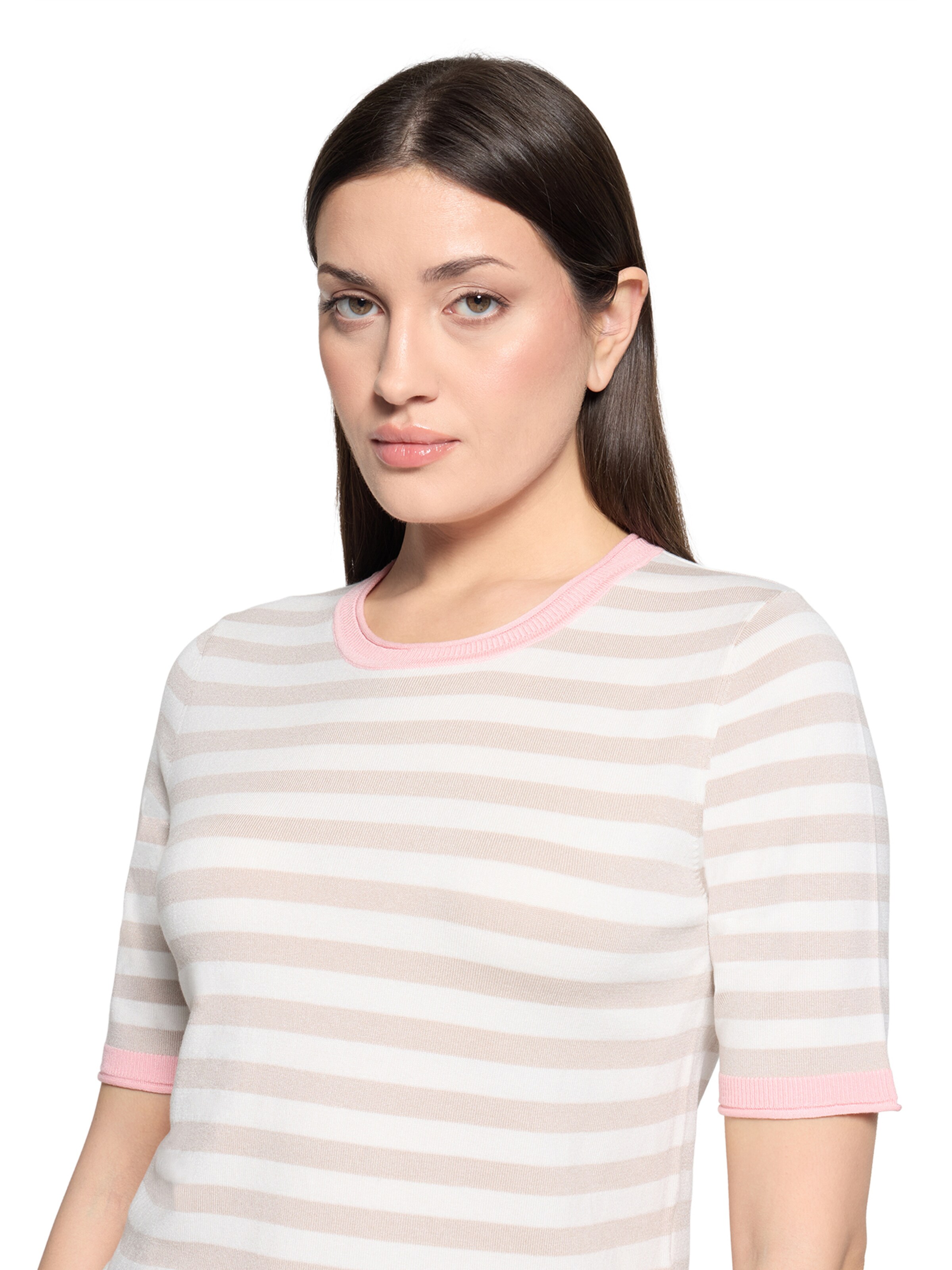 Betty Barclay Basic-Pullover kurzarm in Beige