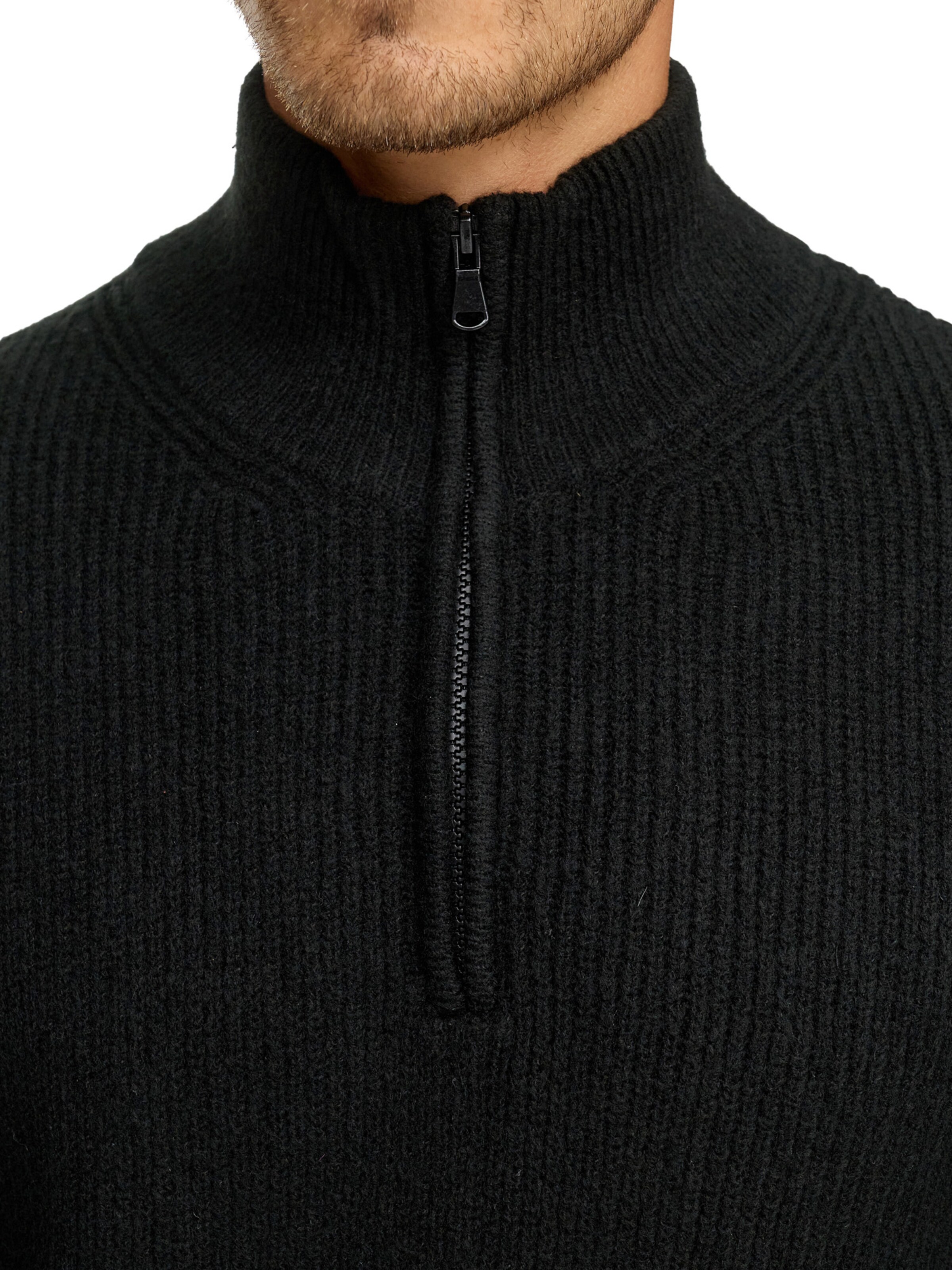INDICODE JEANS Sweater in Black