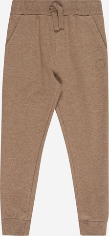 EN FANT Tapered Pants in Brown: front