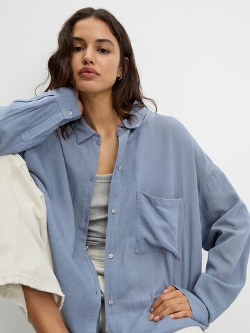 Pull&Bear Bluse i blå