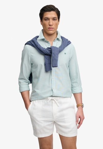 Coupe slim Pantalon 'The Merchant Store' Superdry & Co en blanc