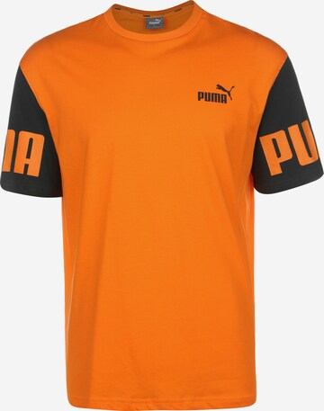 PUMA Functioneel shirt 'Power' in Oranje: voorkant