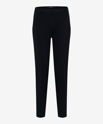 BRAX Regular Trousers with creases 'Maron' in Black: front