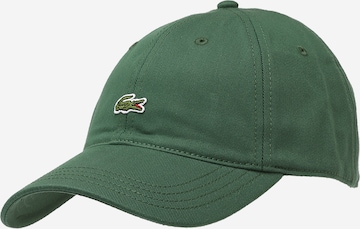 LACOSTE Cap in Green: front