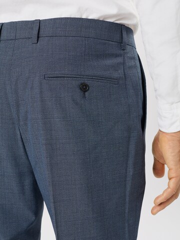 Regular Pantalon à plis 'Jaspe' BURTON MENSWEAR LONDON en bleu
