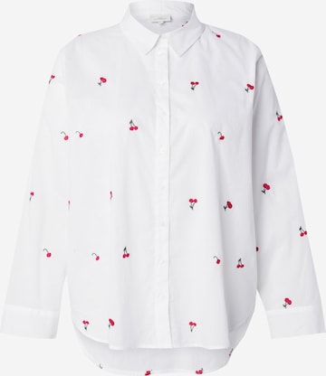 ONLY Carmakoma Blouse 'CARNEW LINA GRACE' in White: front