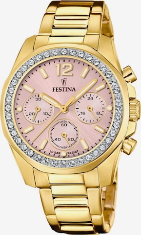Montre à affichage analogique 'Boyfriend' FESTINA en rose : devant