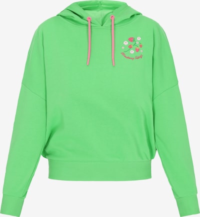 MYMO Sweatshirt 'Back to School' in S in grün / limette / pink / weiß, Produktansicht