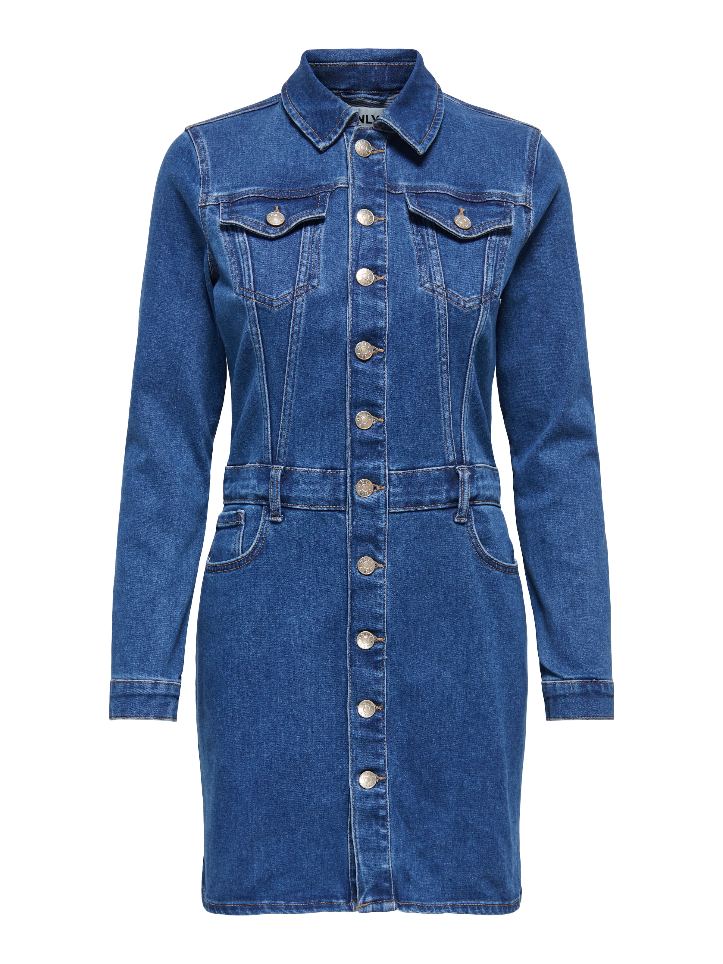 ONLY Shirt Dress in Blue denim, Item view