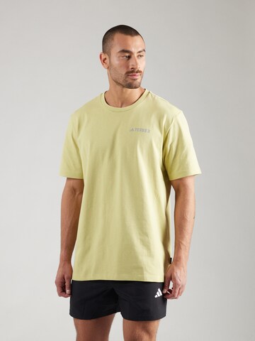 T-Shirt fonctionnel ADIDAS TERREX en jaune