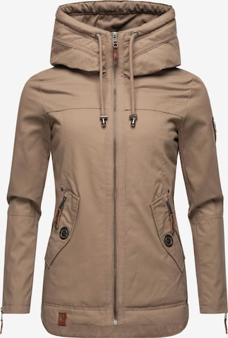 NAVAHOO Between-season jacket 'Wekoo' in Brown: front