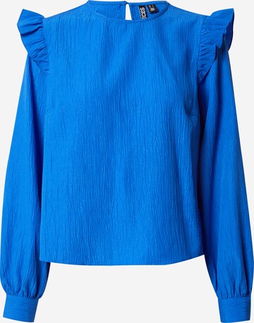 PIECES Blouse 'ANNE' in Blauw: voorkant