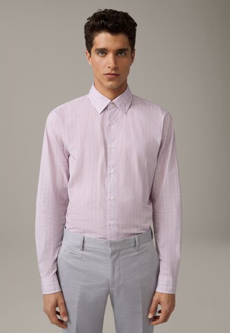 STRELLSON Slim fit Business Shirt 'Stan' in Purple: front