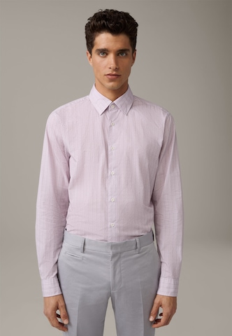 STRELLSON Slim fit Business Shirt 'Stan' in Purple: front