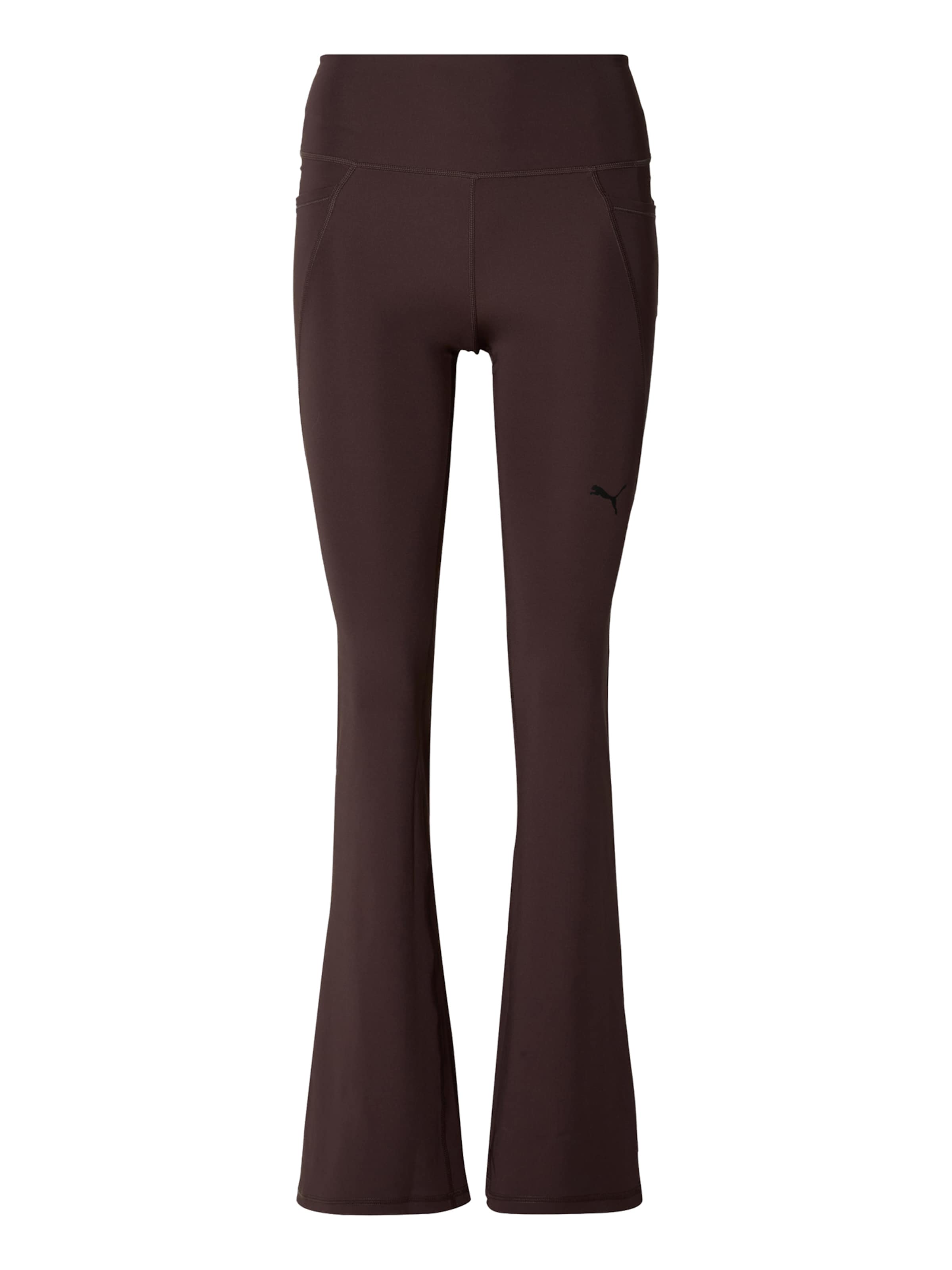 Bootcut Pantalon de sport 'TAD ESSENTIAL' PUMA en marron : devant