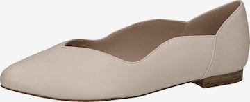 CAPRICE Ballet Flats in Beige: front