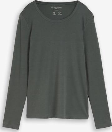 T-shirt TOM TAILOR en vert : devant