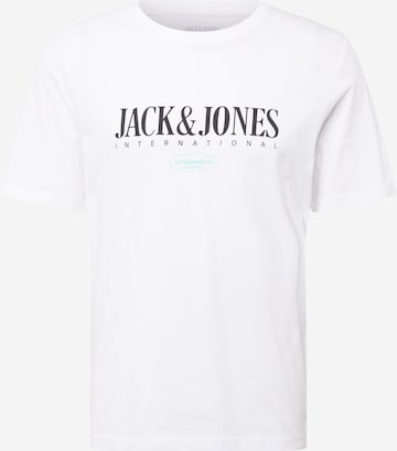 JACK & JONES Bluser & t-shirts 'LUCCA' i hvid: forside
