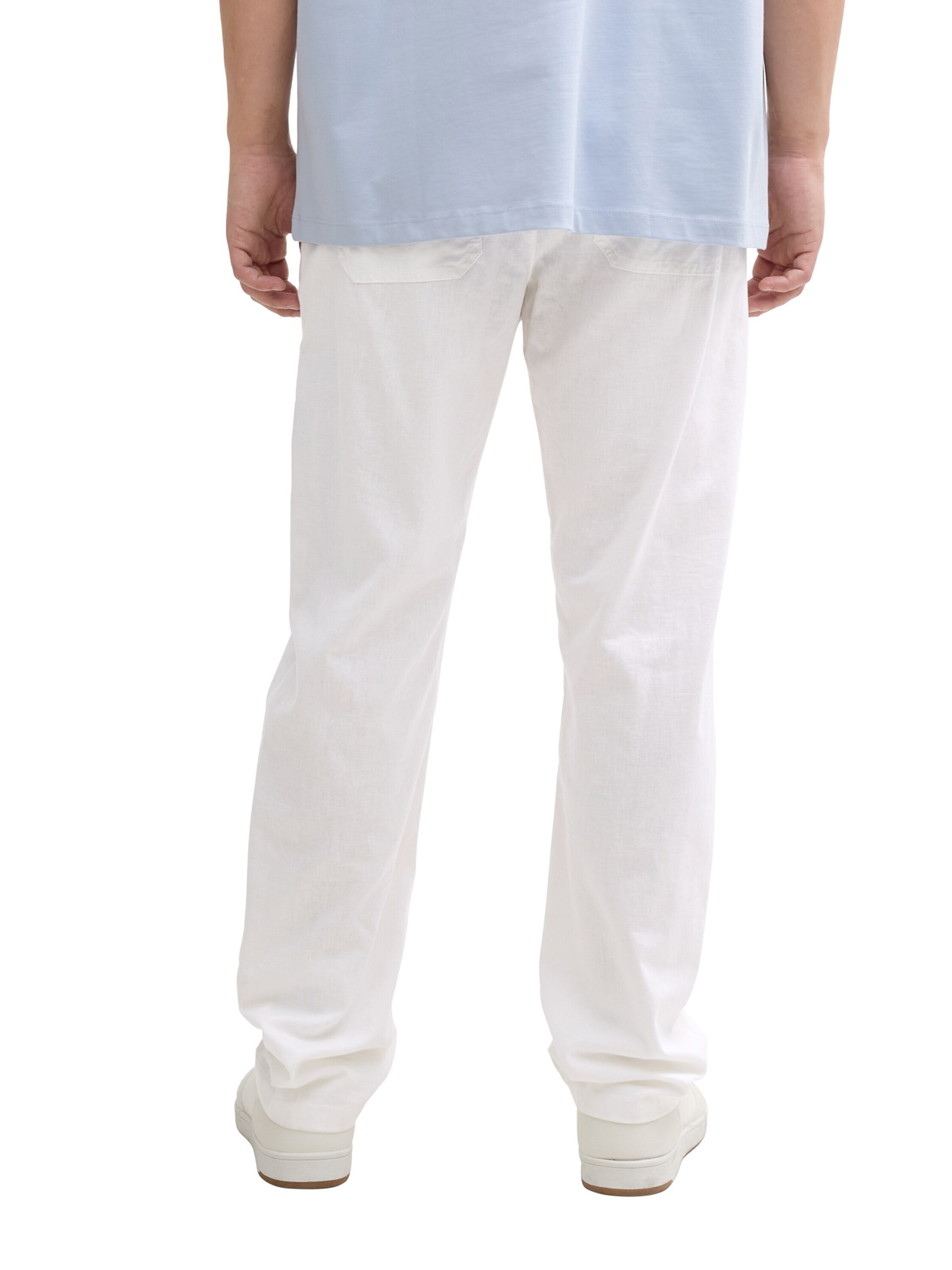 TOM TAILOR DENIM Loosefit Hose in Weiß