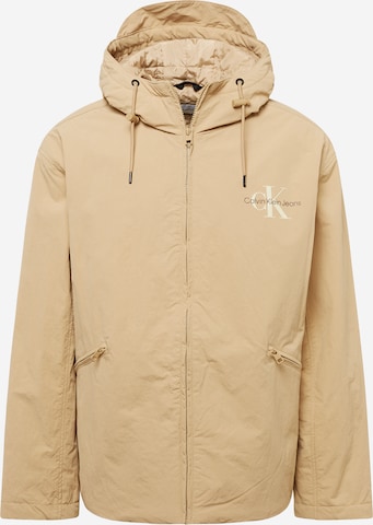 Calvin Klein Jeans Between-Season Jacket in Beige: front