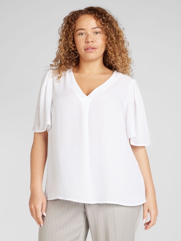 EVOKED Bluse 'LUCIA' i hvid: forside