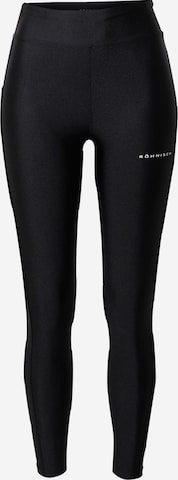 Röhnisch - Skinny Pantalón deportivo 'SHINE' en negro: frente