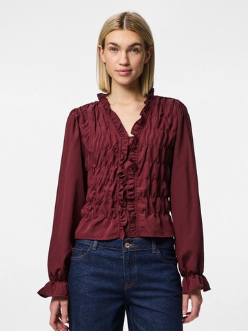 PIECES Bluse 'PCDemmie' i rød: forside