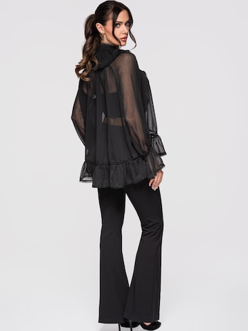 Ombre Blouse in Zwart