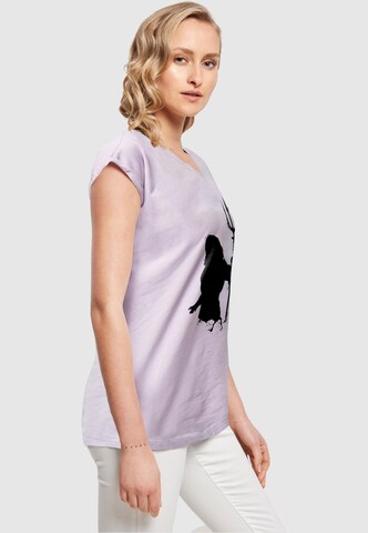 T-shirt 'Aquaman - Mono Silhouette' ABSOLUTE CULT en violet