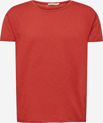 Nudie Jeans Co T-Shirt 'Roger Slub' in Rot: predná strana