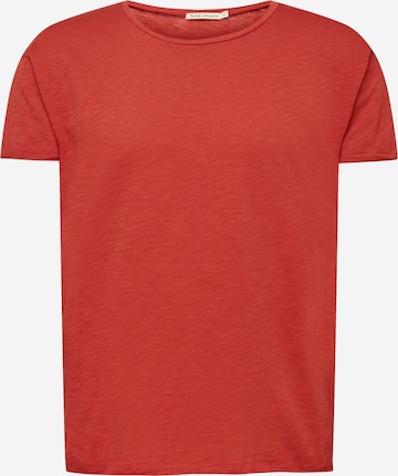 Nudie Jeans Co Shirt 'Roger Slub' in Rood: voorkant