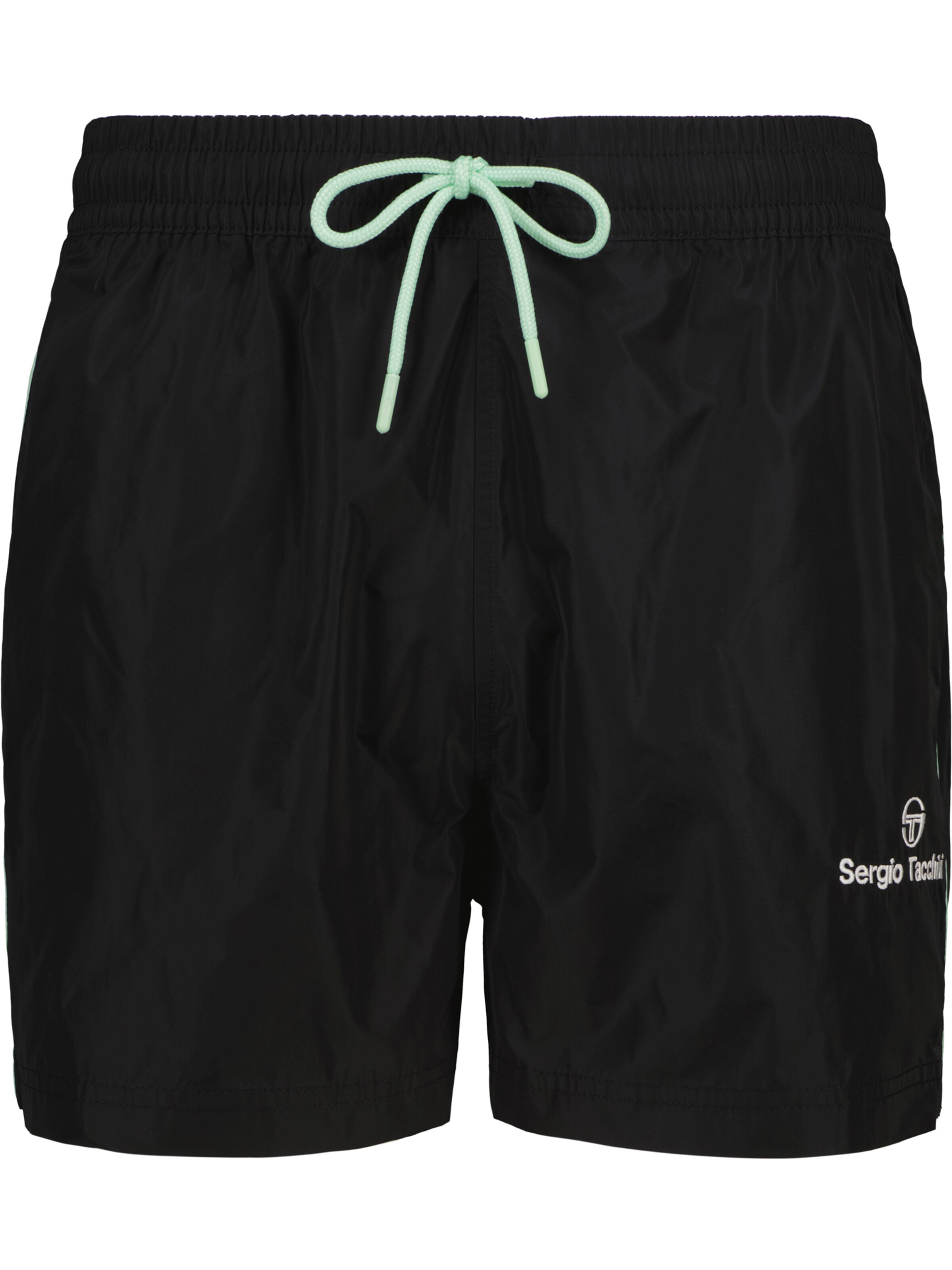 Sergio Tacchini Board Shorts 'Guaceto' in Black: front