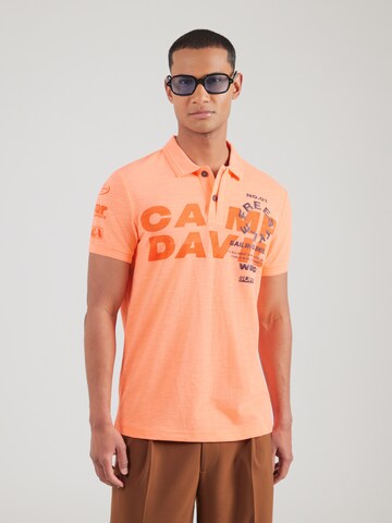 CAMP DAVID - Camiseta en naranja: frente