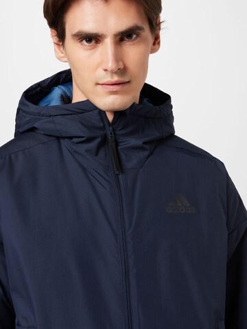ADIDAS SPORTSWEAR Athletic Jacket 'Traveer Insulated' in Blue