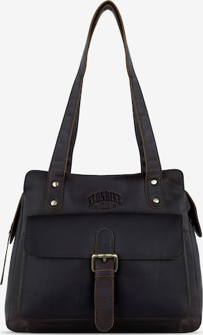 Borsa a spalla 'Rush Zoe' di KLONDIKE 1896 in marrone: frontale