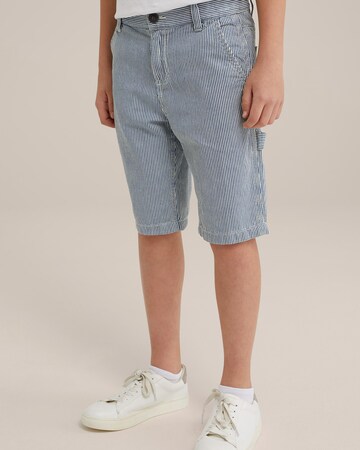 WE Fashion Regular Jeans in Blauw: voorkant
